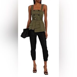 Marissa Webb Lani Trench Vest in Military Green